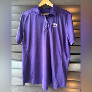 Cutter & Buck Purple Women's XXL Polo Shirt USAA Embroidered Logo